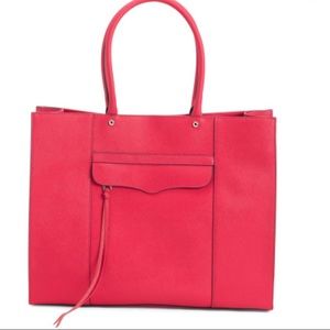 Rebecca Minkoff bright fuchsia leather tote
